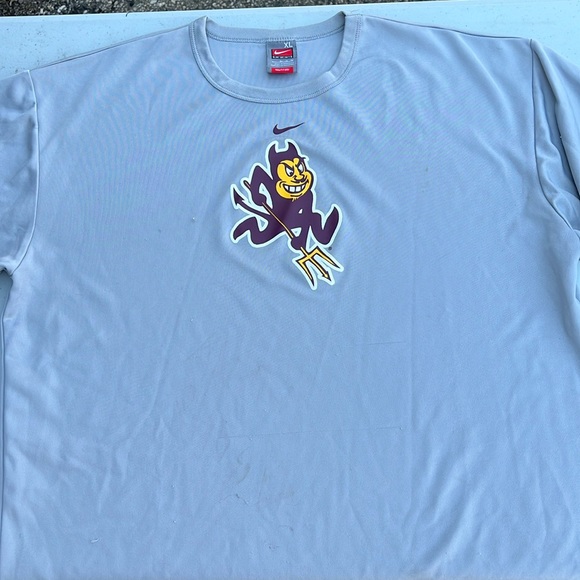 RARE Nike Dri-Fit ASU Sun Devils Retro Sparky Logo shirt jersey men football top - Picture 1 of 4